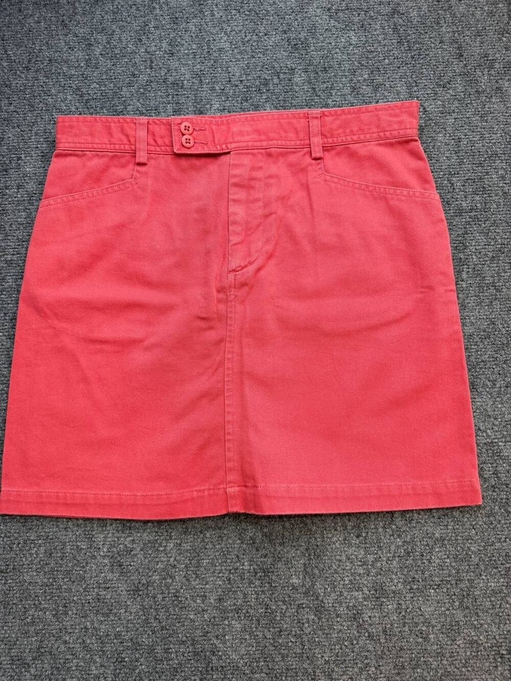 Ralph Lauren Sport Women’s Size 8 Red Cotton A-Line Skirt Pockets
